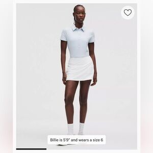 Lululemon white skirt NWT